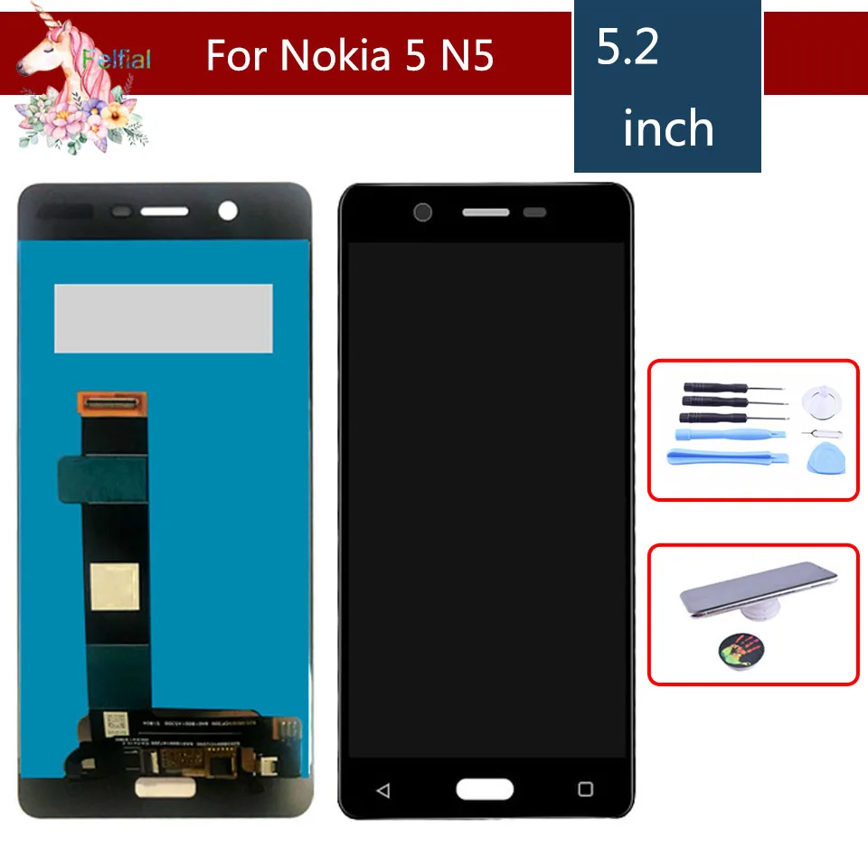 Для Nokia 5 ЖК-дисплей 2 &quotсенсорный экран дигитайзер в сборе для Nokia5 N5 TA-1008 TA-1030 TA-1053