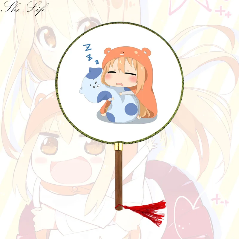 Nime Himouto Umaru chan Умару дома реквизит круглый ручной работы вентиляторы коллекция