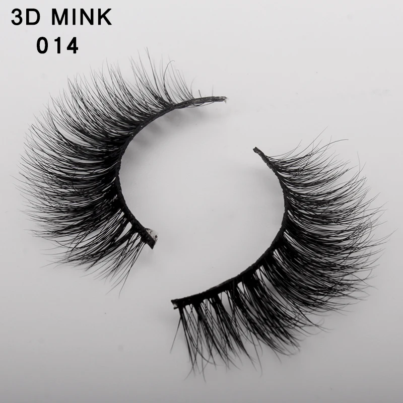 Ресницы из меха норки 3D предварительно сделанные накладные ресницы плотные натуральные длинные очаровательные наращивания ресниц#009-#016