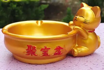 

Фортуна, кошка, пепельница из смолы, корнукопа, милая личность, новые уникальные подарки, домашняя мебель, мужские подарки для дома