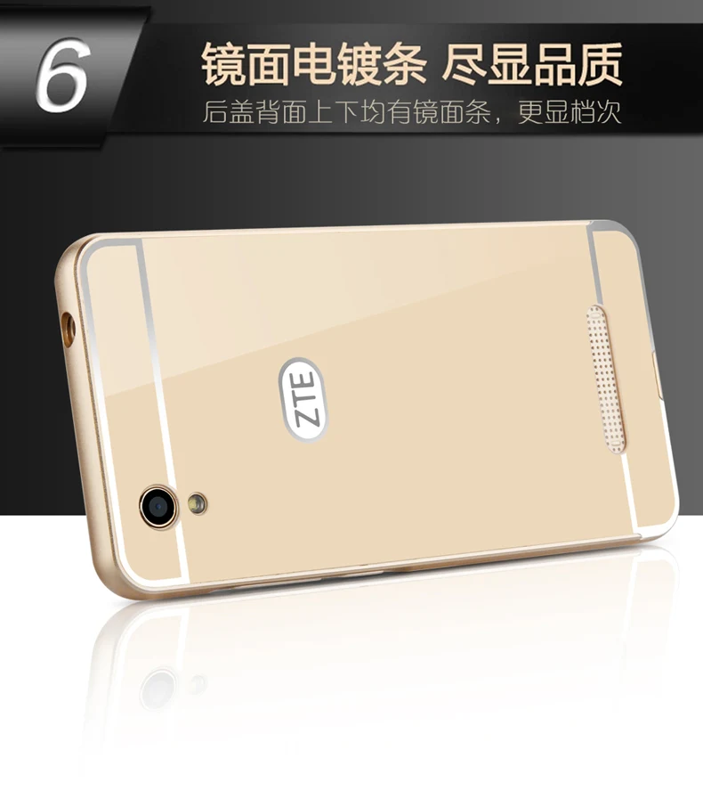 Чехол для zte blade x3 чехол для zte X 3 Алюминиевый металлический каркас акриловый чехол для zte blade x 3