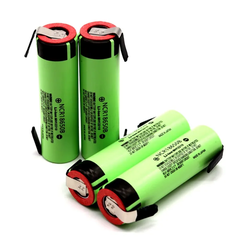 10 шт. NCR18650B 3,7 V 3400mAh 18650 перезаряжаемый литиевый аккумулятор 18650 батарея+ никелевый элемент DIY