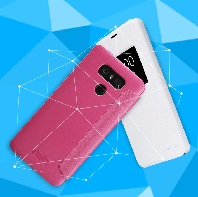 Чехол Nillkin для LG G6 чехол для телефона флип из искусственной кожи умный чехол для сна для LG G6 H870DS чехол с окошком для просмотра защитный экран