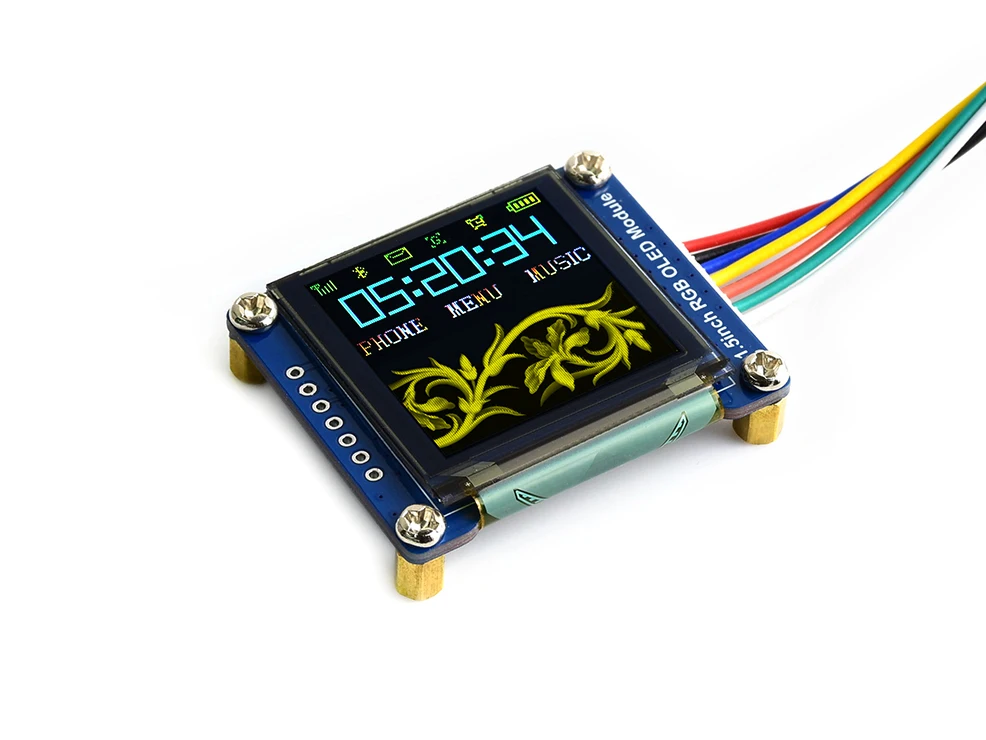1 5 дюймовый дисплейный модуль OLED RGB 128x128 16 битный интерфейс SPI небольшой экран