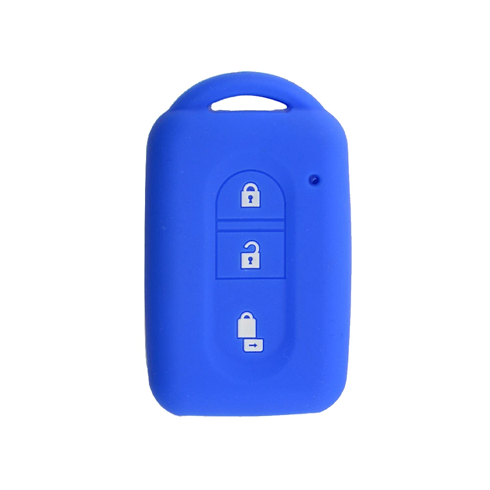 Цветной силиконовый мягкий чехол брелок для смарт карт 3 кнопки Nissan Duke MICRA QASHQAI JUKE X