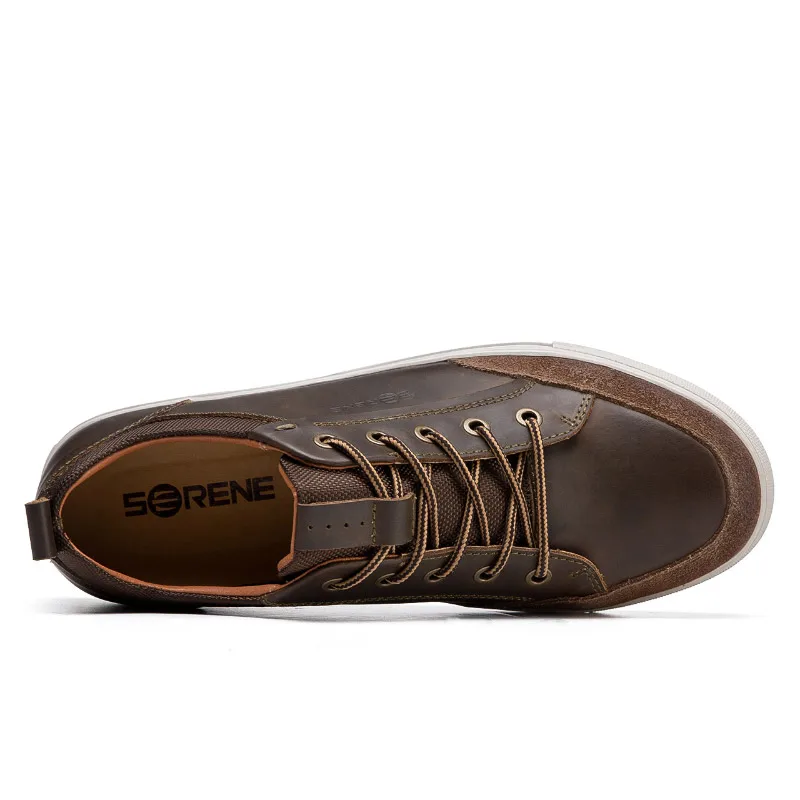 SERENE брендовая мужская обувь из коровьей кожи высококачественная повседневная на