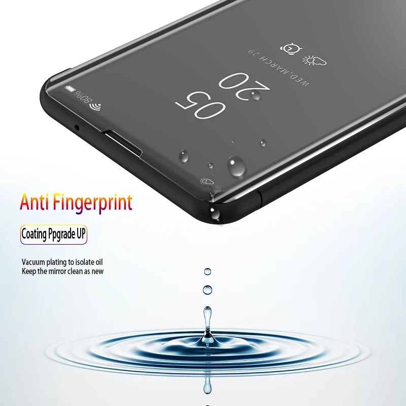 Умный зеркальный флип-чехол для samsung Galaxy S10 5G S10E S10 Lite S9 S8 плюс S7 S6 Edge Note 10 Pro 9 8 M10 M20 M30 On5 On7 крышка