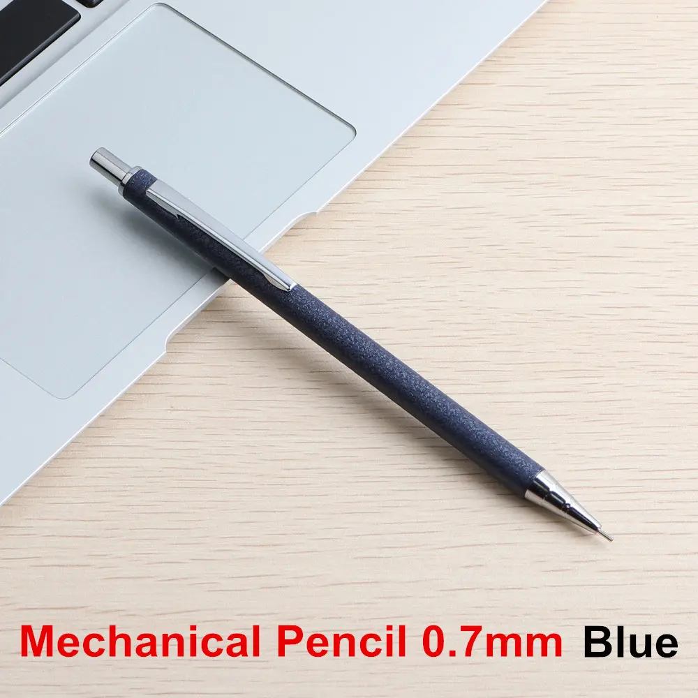 Pencil Blue 0.7 0,5/0,7 мм металлический механический карандаш канцелярские творческий Пресс автоматический ручки для студента для рисования офиса и школы - Цвет: Pencil Blue 0.7