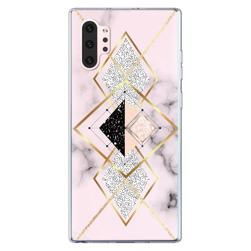 dls1sjhe Чехол с мраморными цветами для samsung Galaxy Note 10 Pro, чехол для samsung Galaxy A50 A70 A20e A30 A40, прозрачный чехол с геометрическим рисунком ананаса - Цвет: dls1sjhe