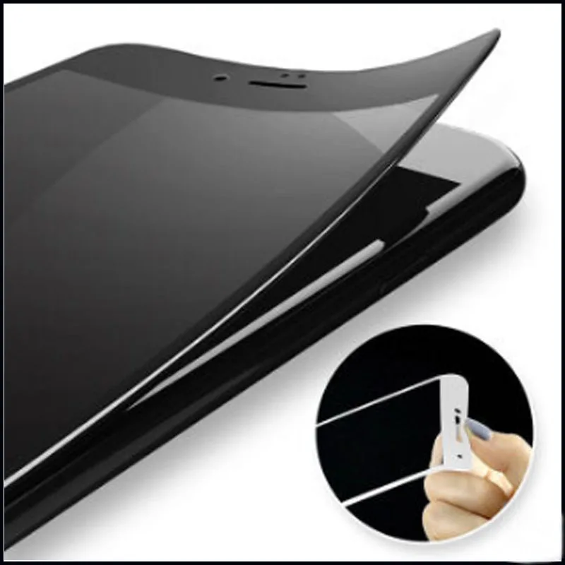 Для iPhone 7 полная защита экрана 3D Arc Edge закаленное стекло черный белый золотой