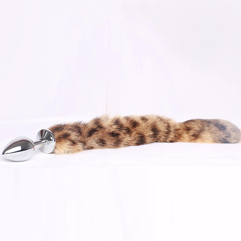 Черный волк животное Анальная пробка металлический анальный бисер массажер