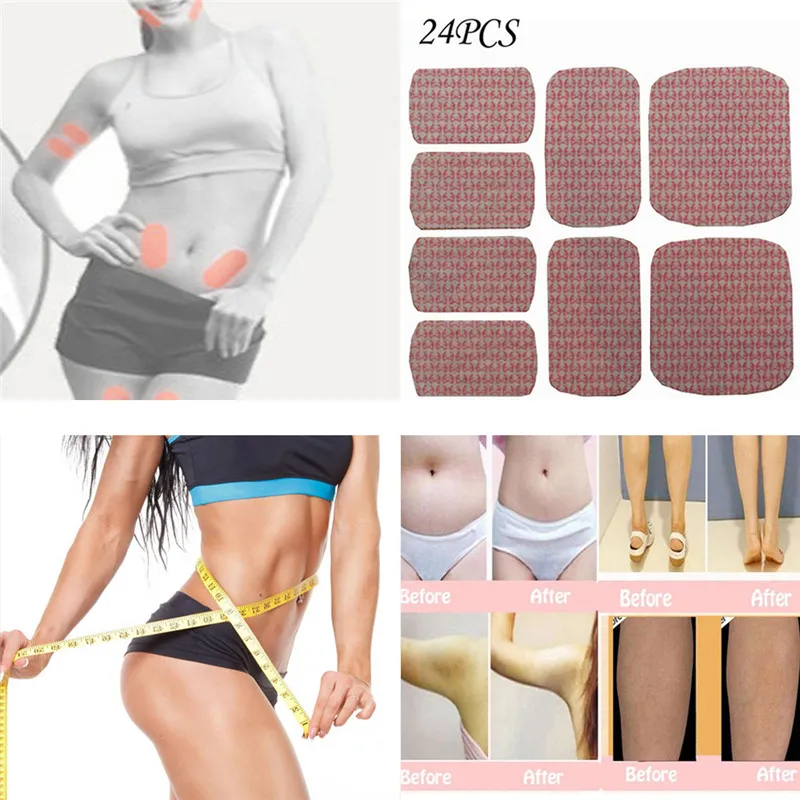 24 шт. товары для похудения Сжигание жира тонкий патч стикер пупка потери веса