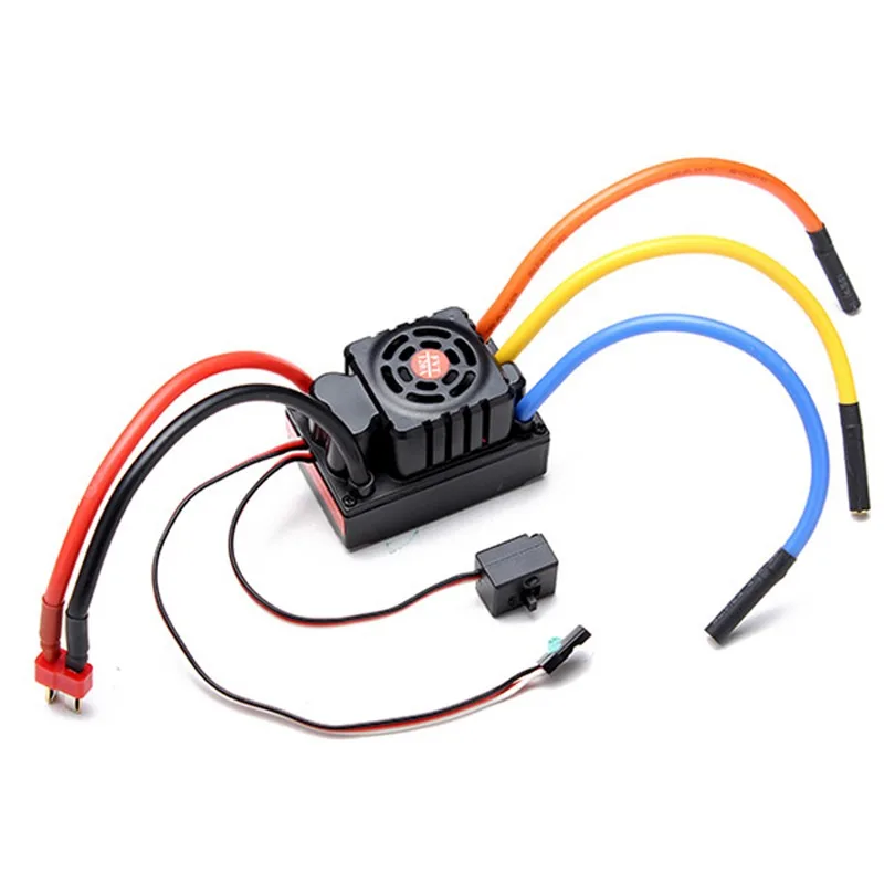 Бесщеточный 120A ESC 2-6s 24V Сенсорный Водонепроницаемый регулятор скорости для 1/8 RC автомобилей внедорожных Buggy Crawler e-scooter