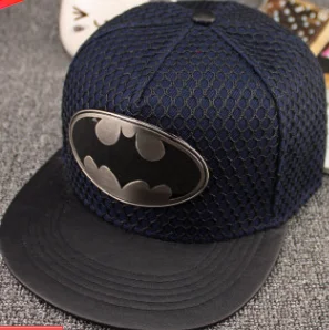 Тёмно-синий Стиль бренд хлопок Бэтмен Snapback хип-хоп шапка, кепка модная повседневная бейсбольная кепка Бэтмен головные уборы для мужчин и женщин подарок - Цвет: Тёмно-синий