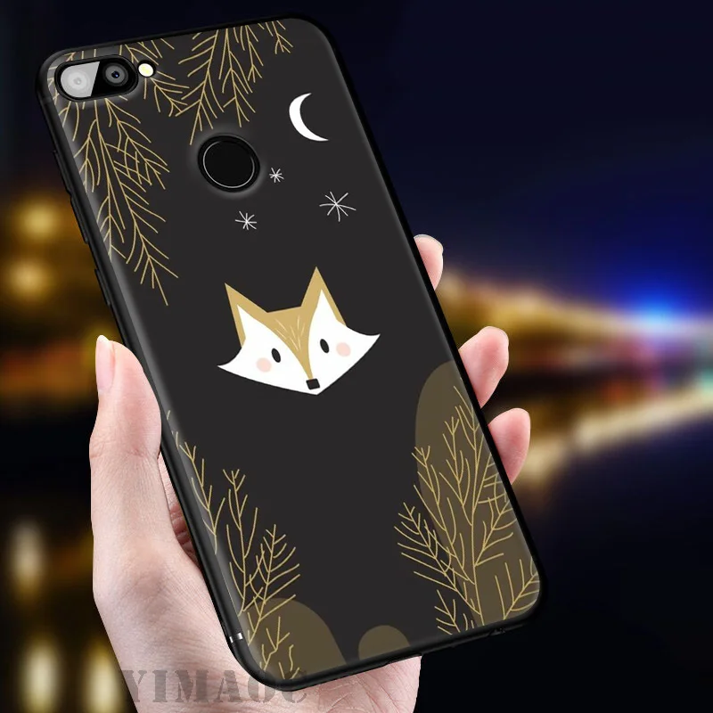 YIMAOC Cute Fox Soft Case for Huawei Honor View 20 10 8X 8 8C 6A 7A 7X 7C Lite Pro Y9 Y7 Y6 Prime 2018 2017 |