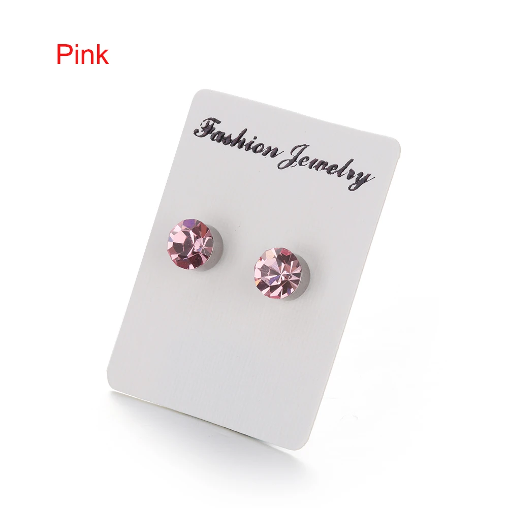 pink 1 пара магнитный плаг-обманка для похудения Pendientes патч похудение стимулирующая акупунктурные точки ленивая паста здоровье серьги ювелирные изделия - Окраска металла: pink