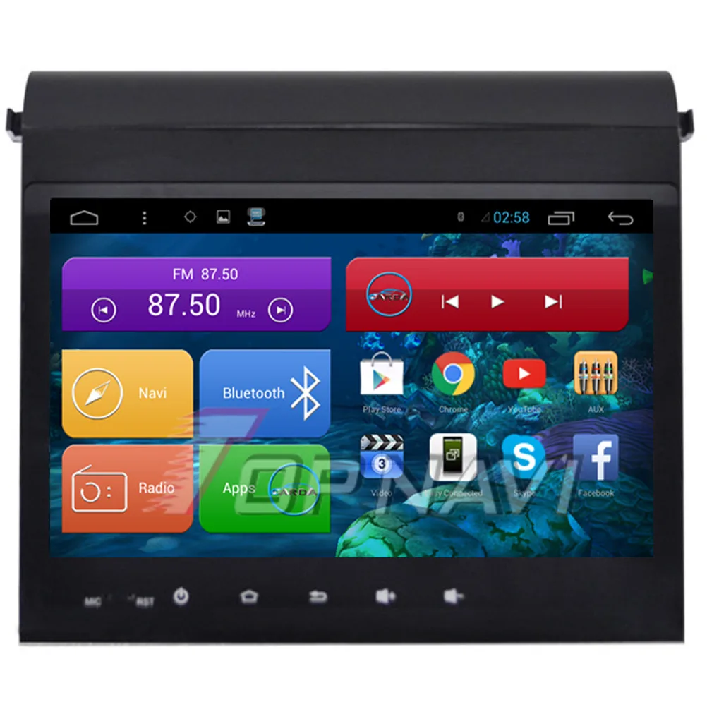 Topnavi четырехъядерный Android 6 0 Автомобильный GPS навигатор для Toyota Alphard 2012 Авторадио