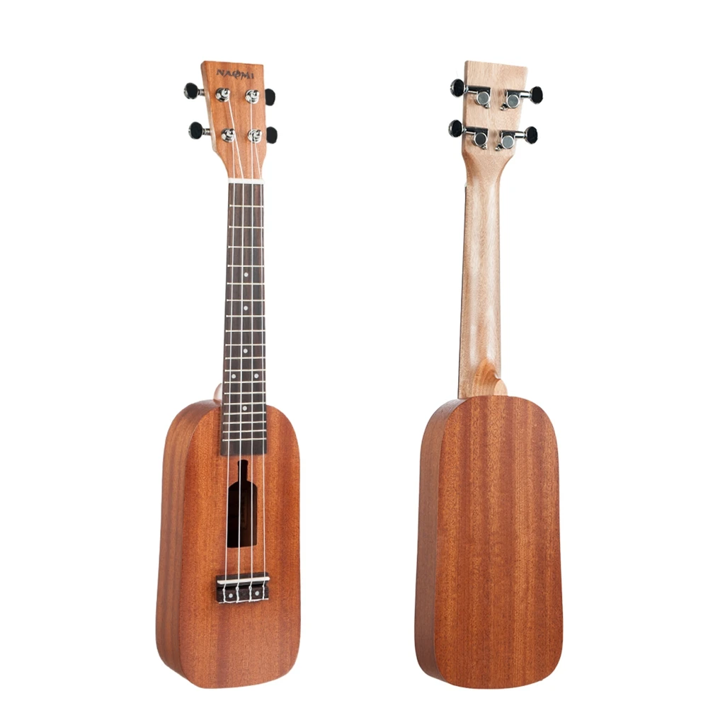 21 дюймов Гавайская ель сопрано 4 струны бутылка из липы дизайн Ukeleles музыкальная