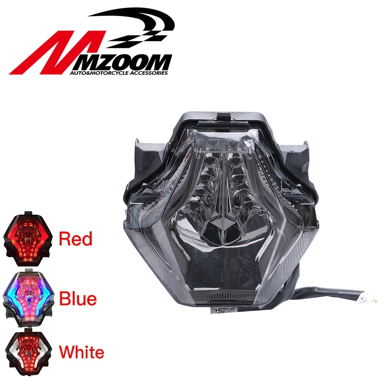 Дым мотоцикл задний фонарь для Yamaha R3 R25 MT07 2013 2014 2015 светодиодные стоп поворотники