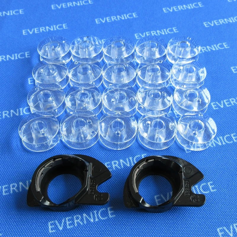 

2 PCS 421326 Bobbin Case+20 Bobbins For SINGER All Type Of Drop In Bobbin Sewing Machine