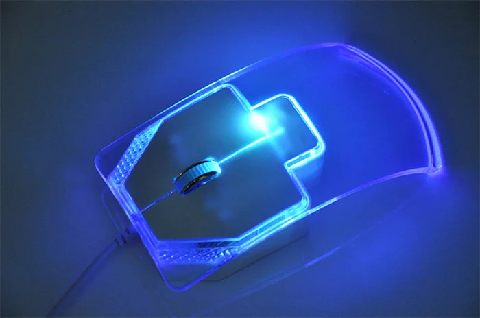 2015 удивительные цена кристалл стиль из светодиодов мышь оптическая usb проводной