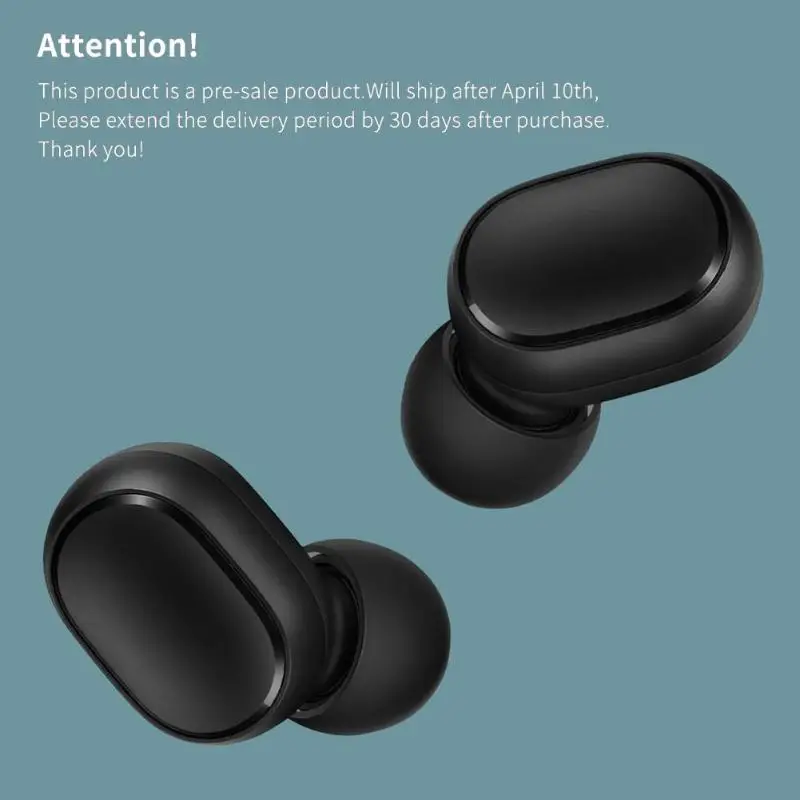 Xiaomi Redmi AirDots True Беспроводные bluetooth 5,0 наушники DSP активная шумоподавление гарнитура с микрофоном наушники для смартфона