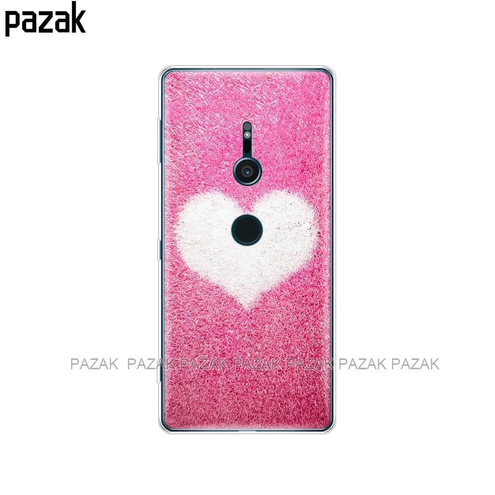 Силиконовый чехол для телефона sony xperia XA1 XA2 ULTRA PLUS L1 L2 XZ1 XZ2 compact XZ PREMIUM love on the finger heart |