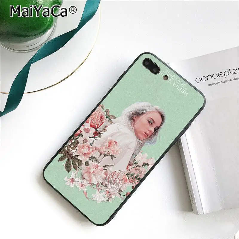 A6 Чехол для телефона MaiYaCa Music Singer Star Billie Eilish для iphone 11 Pro 11Pro Max 8 7 6 6S Plus X XS MAX 5 5S SE XR - Цвет: A6
