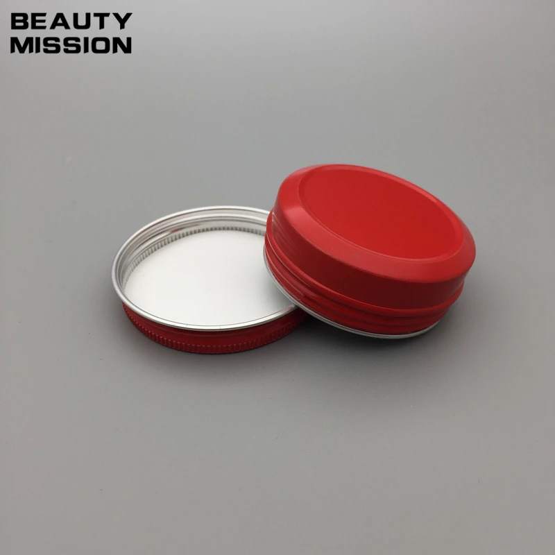 BEAUTY MISSION 50 шт./лот 30 г красные алюминиевые банки металлическая банка для крема мл