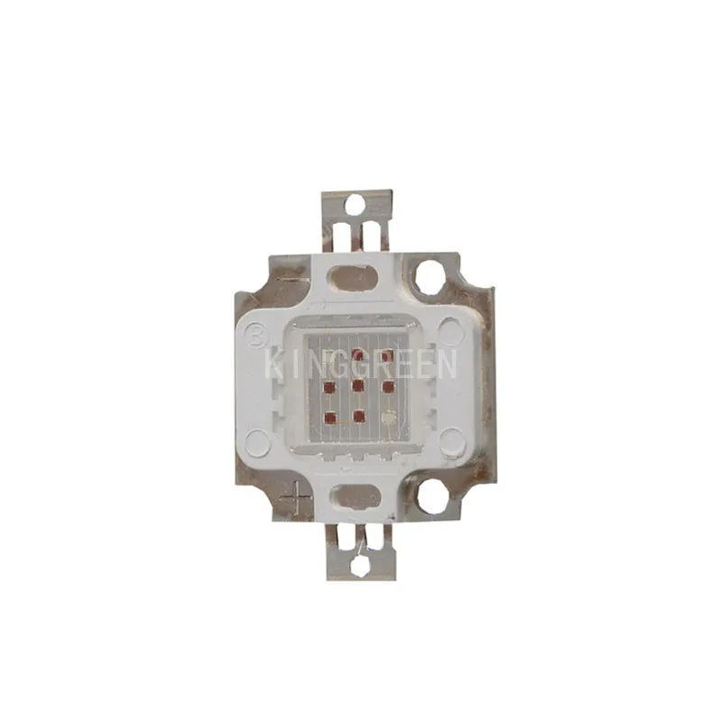 

50X high quality Mixed color 10W 660nm and 450nm =7:2 integrated high power LED for plant growth lighting express free shipping