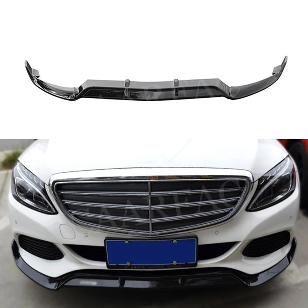 standard bumper C класс ABS передний бампер спойлер для Mercedes Benz W205 C43 AMG C200 C300 не для C63- автомобильный Стайлинг 3 шт - Цвет: standard bumper