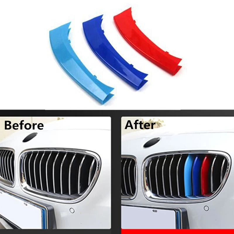 Для BMW X3 X4 F25 F26 2011 до 2017 передняя решетка отделка полоски гриль представление
