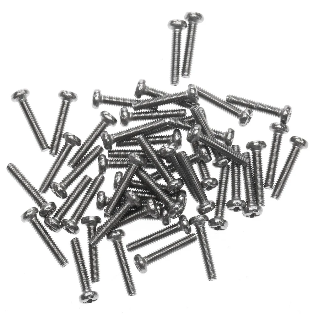 50 шт. Phillip плотная мебель винт M2 x10mm Сталь болтовое крепление с полукруглой