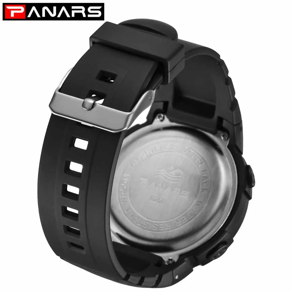 

PANARS Sport Watches for Men Waterproof Digital Watch LED Men's Wristwatch Clock Man Military Wristwatch Male reloj mujer A4