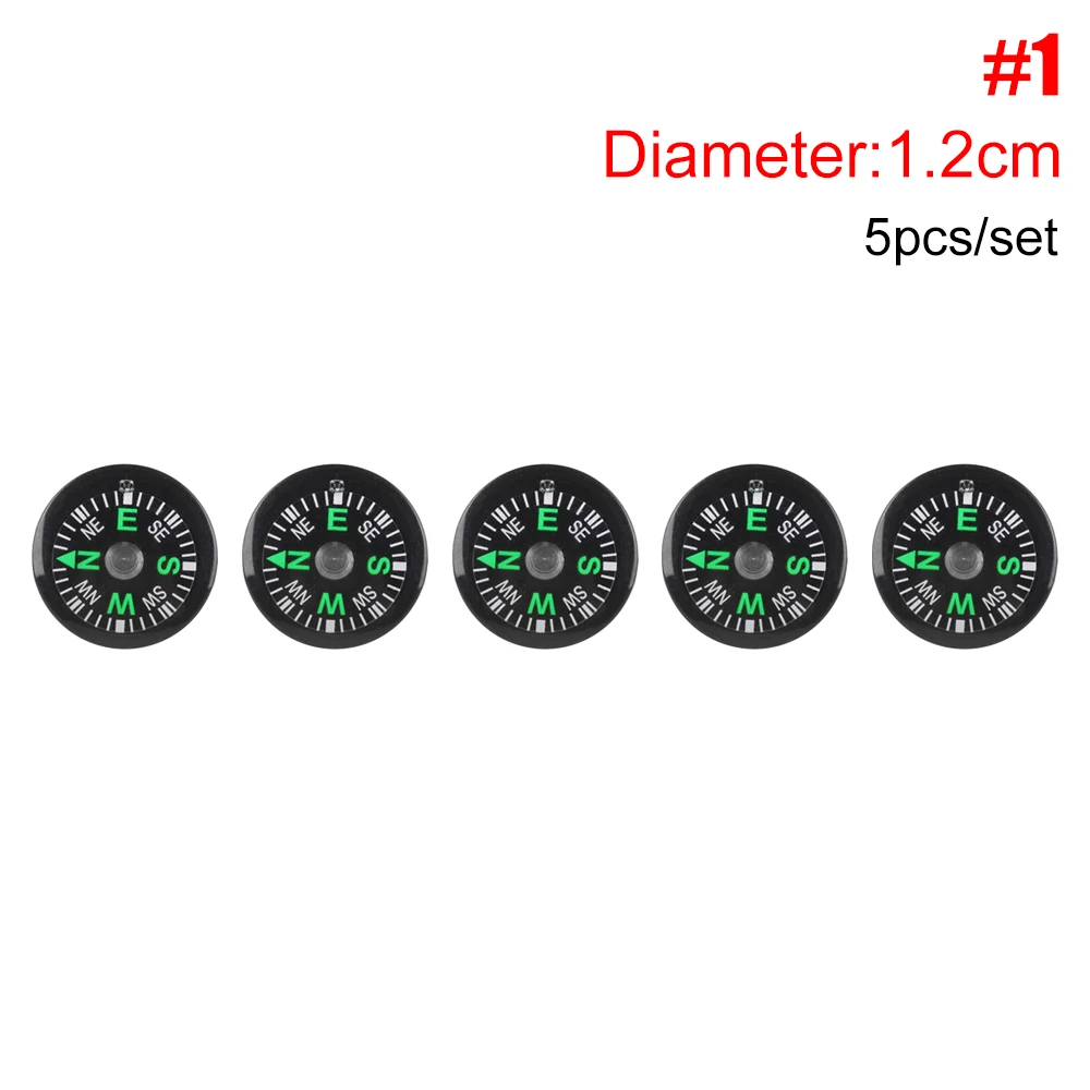 1.2cm 10pcs 10 шт. Портативный Мини Кемпинг Туризм Северная навигация ручной Точный компас компасы для выживания кнопка дизайн практичный Guider - Цвет: 1.2cm 10pcs