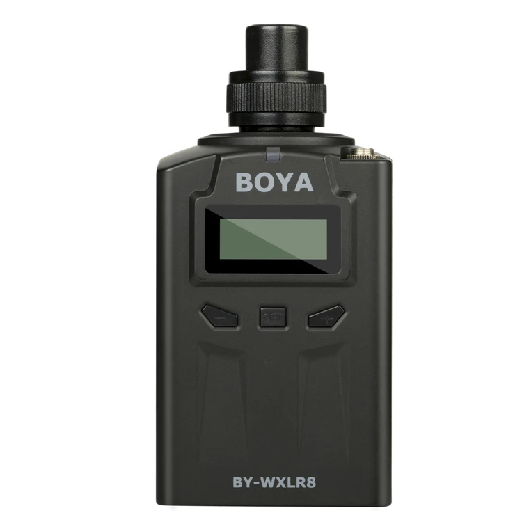 BOYA BY-WXLR8 подключаемый XLR аудио передатчик с ЖК-дисплеем для BY-WM8 BY-WM6 беспроводной петличный микрофон
