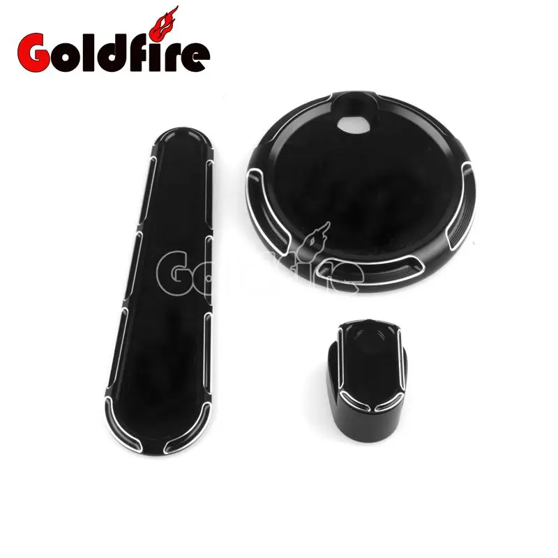 Новинка черные Запчасти для мотоциклов топливный бак дверной приборный трек