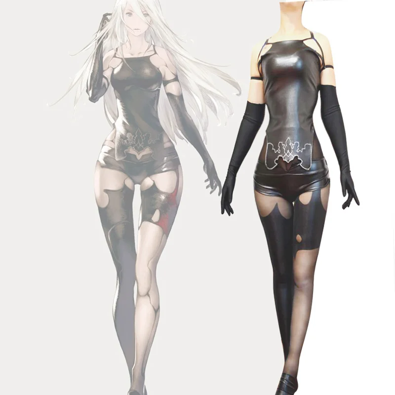 [Изготовление на заказ] NieR:Automata YoRHa A2 колготки одежда для косплея|cosplay clothes|cosplaynier |