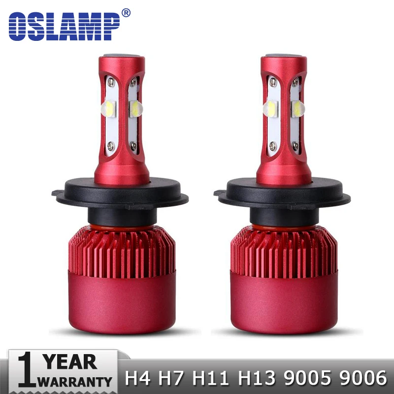 Oslamp H4 H7 H11 H13 9005 9006 SMD чипов 80 Вт светодиодный фар автомобиля лампы Hi Lo луч 9600lm 6500 К