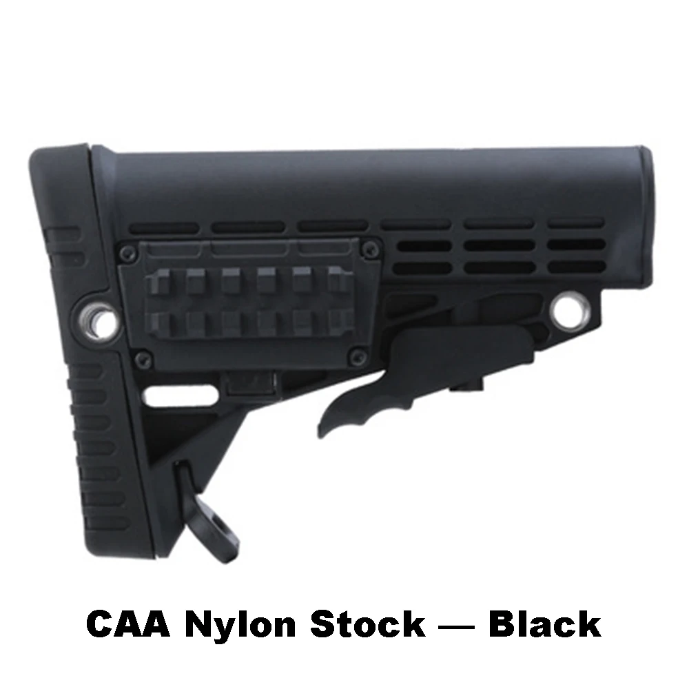 CAA Nylon Black High Quality CAA Nylon Stock for Air Guns Airsoft Gel Blaster AEG Gen8 Jinming9 Hunting Accessories- with A Strap Buckle - Цвет: CAA Nylon Black
