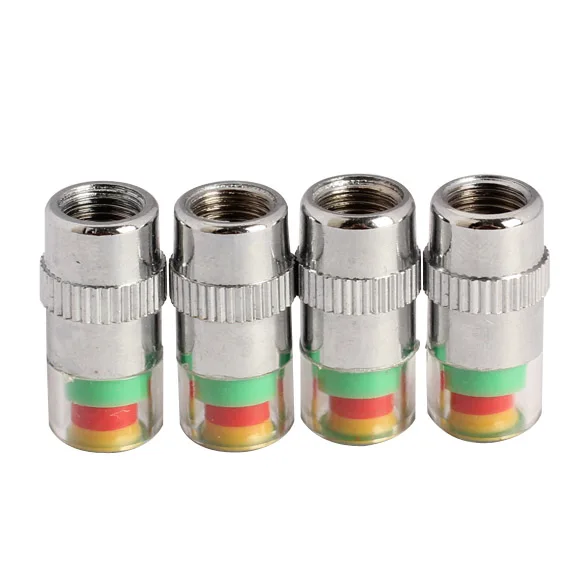 YingShiJie Auto Air Pressure Alarm device Alert Indicator Valve Stem Monitor Sensor Caps Car Tire Security Systems 2.4Bar | Автомобили и