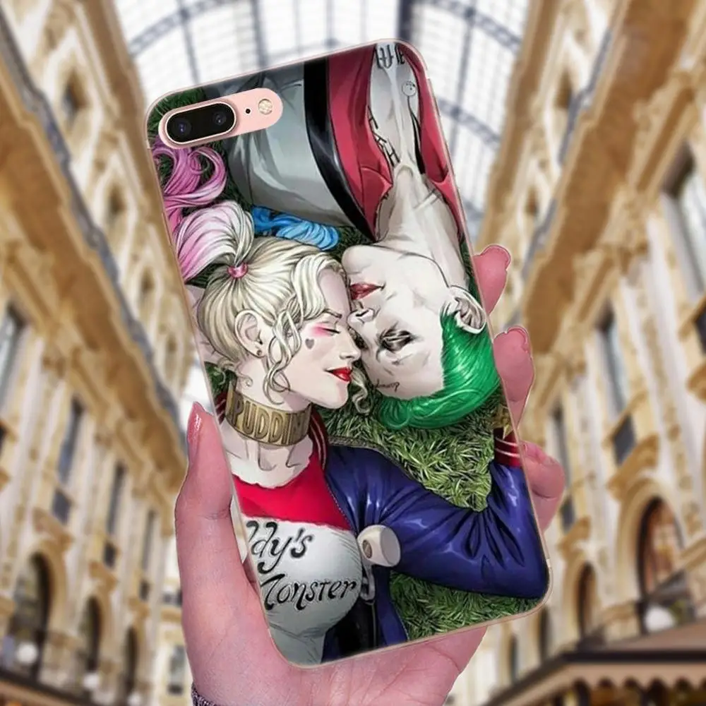 Мягкий ТПУ оригинальный для Sony Xperia Z Z1 Z2 Z3 Z4 Z5 compact Mini M2 M4 M5 T3 E3 E5 XA XA1 XZ Premium Harley Quinn