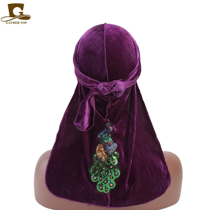 Унисекс мужская и женская бархатная дышащая Бандана с блестками рисунком