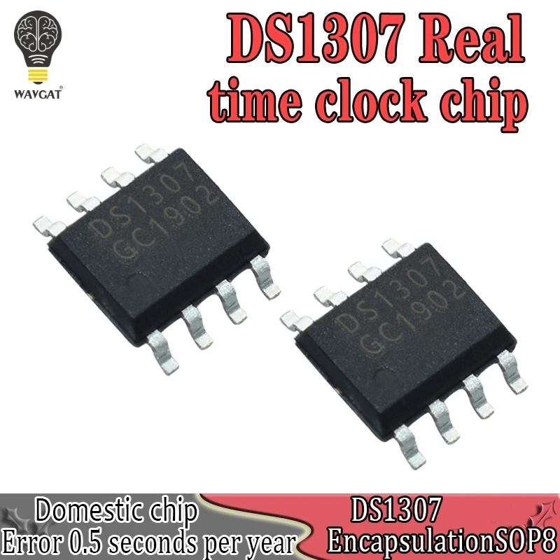 10 шт. DS1307 DS1307Z SOP-8 RTC серийный 512K I2C часы в реальном времени IC хороший китайский чип