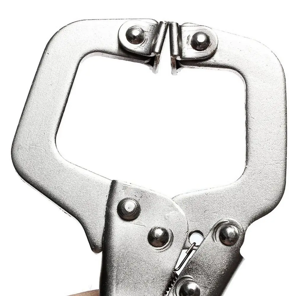 

Multifunctional 6 inch Metal C-Clamp Round Mouth Vise Grip Locking Plier Wrench