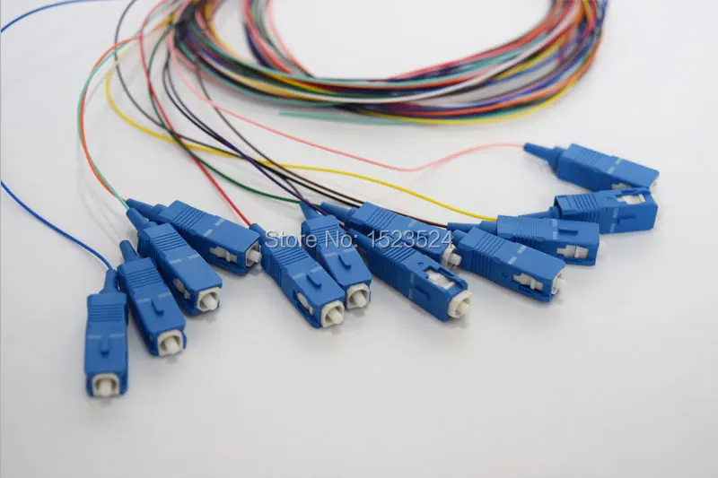 Free Shipping 2pcs/lot 12 Cores 12F SC UPC 1.5M Singlemode SC/UPC Fiber Optic Pigtail | Мобильные телефоны и аксессуары