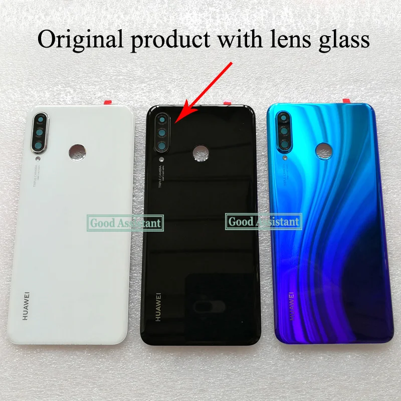Оригинальный 6 1 дюймовый для Huawei P30 Lite / Nova 4E MAR LX1 L01 L21 L22 стеклянная задняя крышка