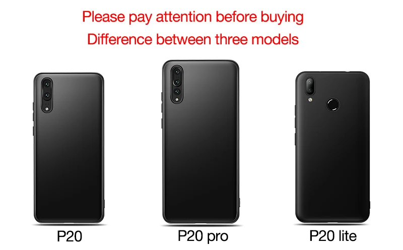 Matte Soft Silicone TPU Case For Huawei P20 Lite nova 3e back Cover protective p20lite black Pro Cases |