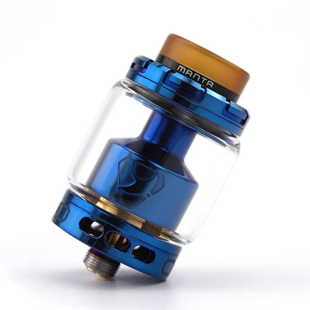 Authentic Advken Manta RTA Tank Atomizer 24mm 5ml/3.5ml Capacity Big Refill Hole 810 drip tip 510 thread electronic cigarette|rta tank atomizer|tank