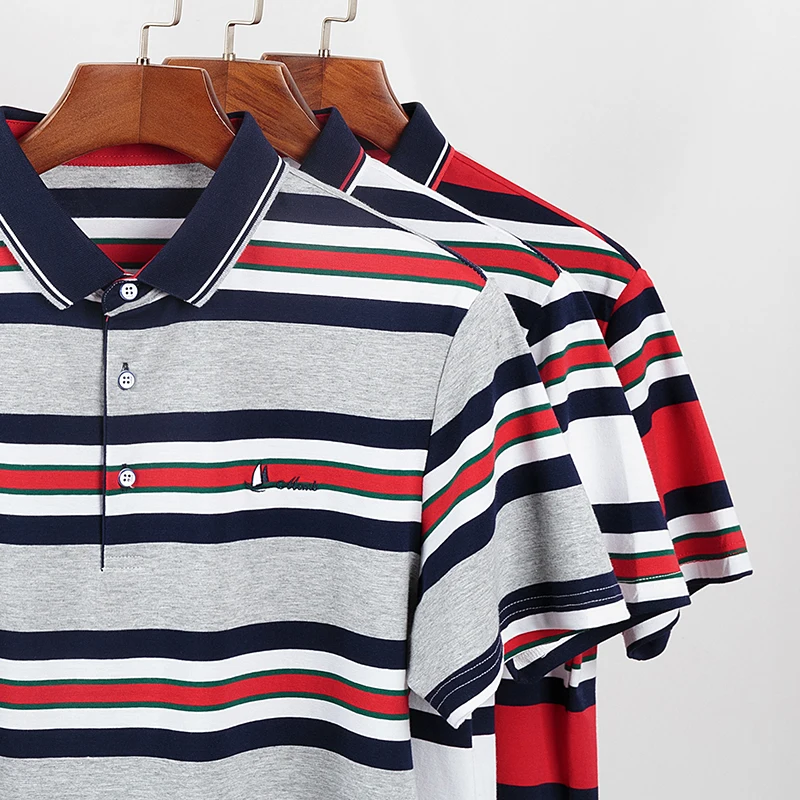 Высокое качество Tops & Tees Для мужчин поло из чистого полиэстера футболки Бизнес